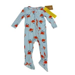 NWT Angel Dear 6-9M Crabby Cuties Footie